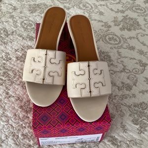 Tory Burch Ines Slide Sandal New Cream